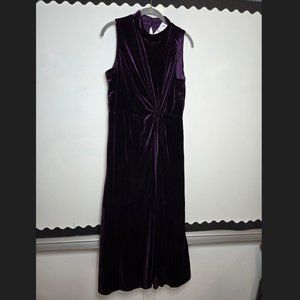 NWT Lane Bryant Purple Sleeveless Velour Dress 1X 14 16 Petite
